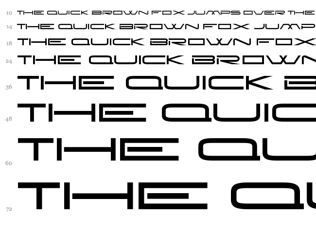 New Brilliant font waterfall